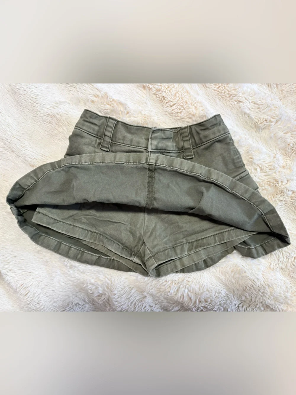 abercrombie kids Olive Cargo Mini Skirt